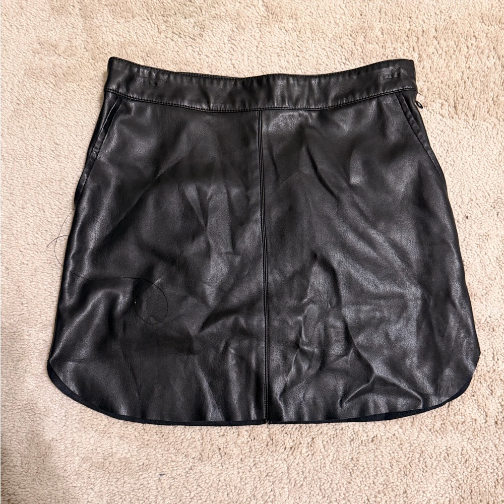 Black Leather Skirt